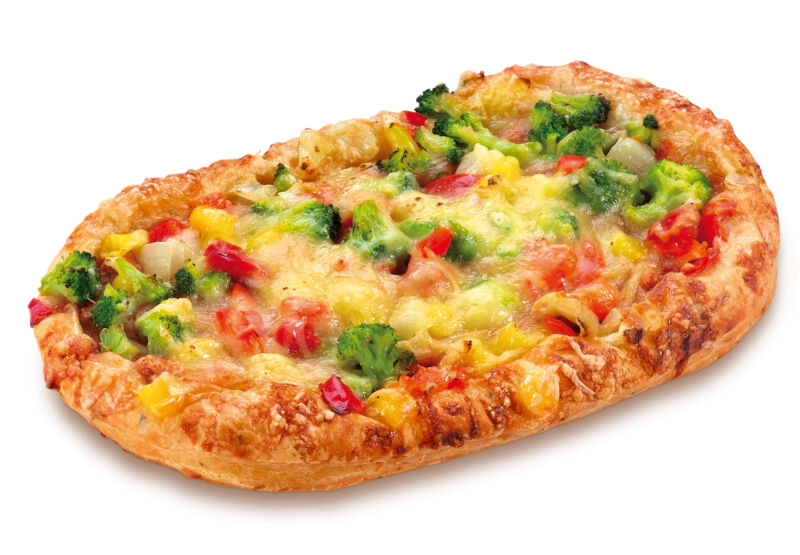 Vegetarische pizza met groenten