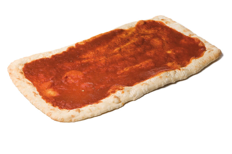 Rechthoekige Pizza Getomateerd