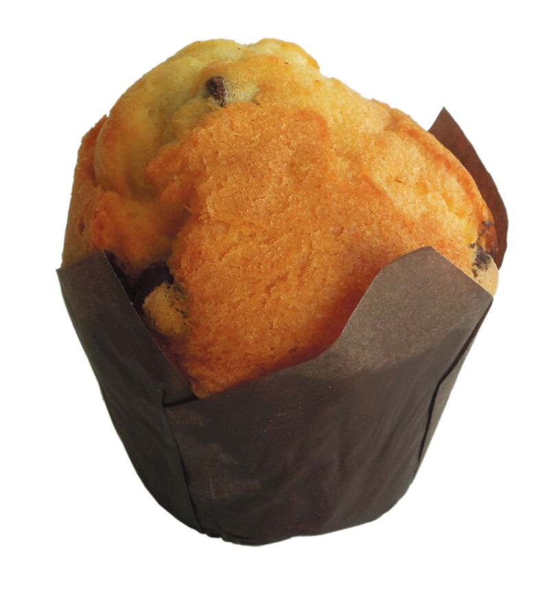 Muffin Natuur Met Stukjes Chocolade